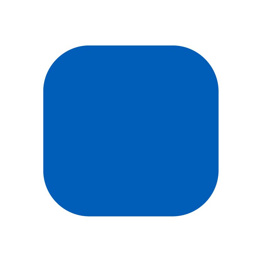 rounded rectangle blue small